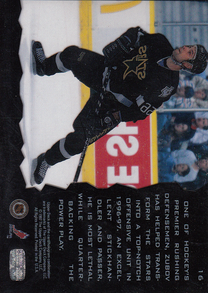 1996-97 Upper Deck Ice #16 Sergei Zubov back image