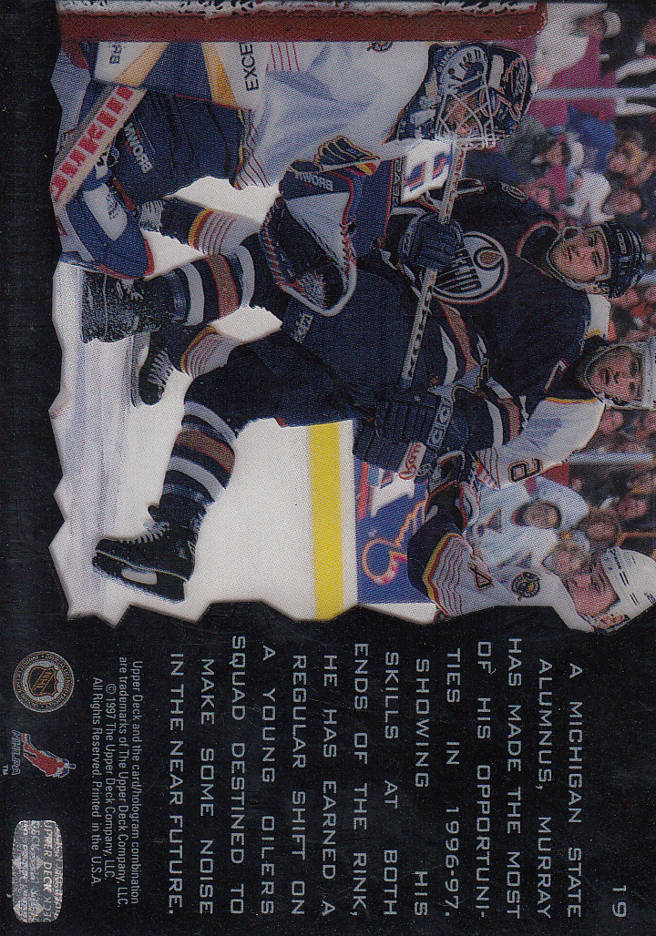 1996-97 Upper Deck Ice #19 Rem Murray RC back image
