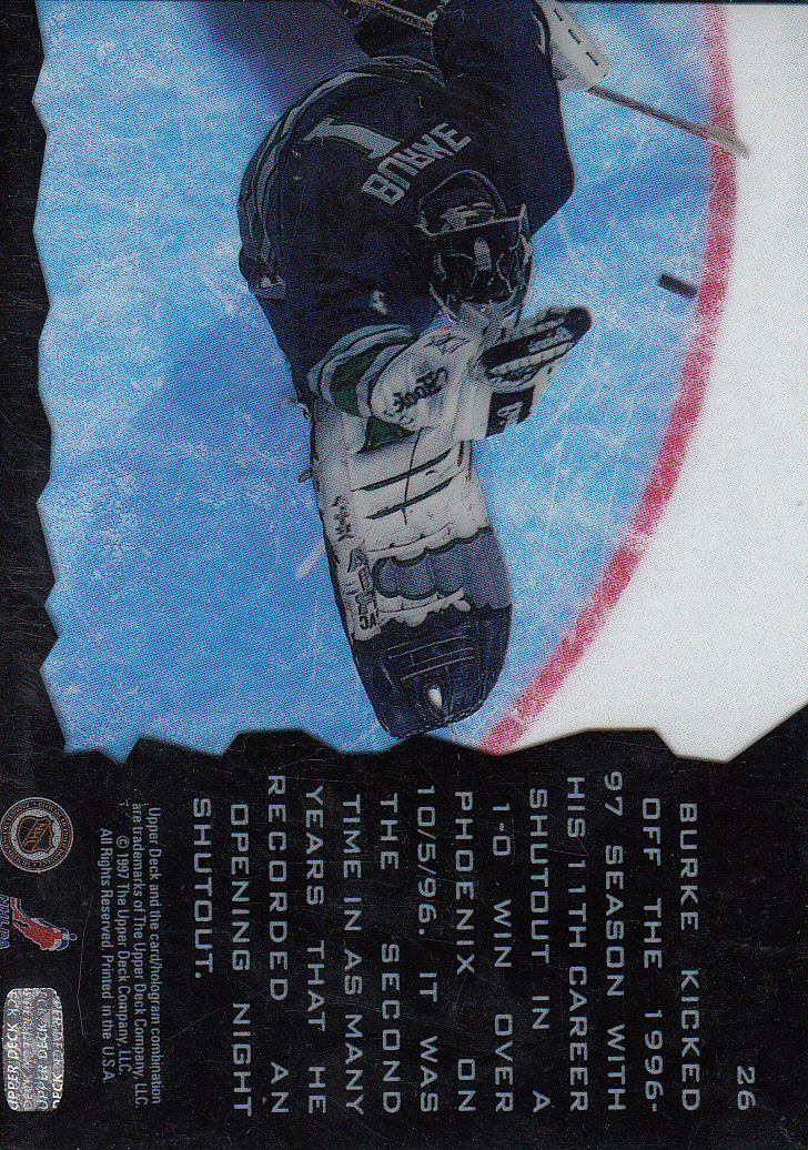 1996-97 Upper Deck Ice #26 Sean Burke back image
