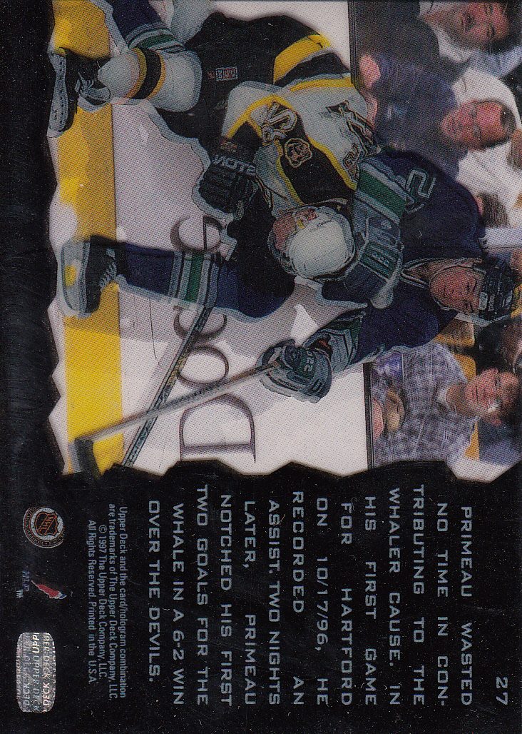 1996-97 Upper Deck Ice #27 Keith Primeau back image