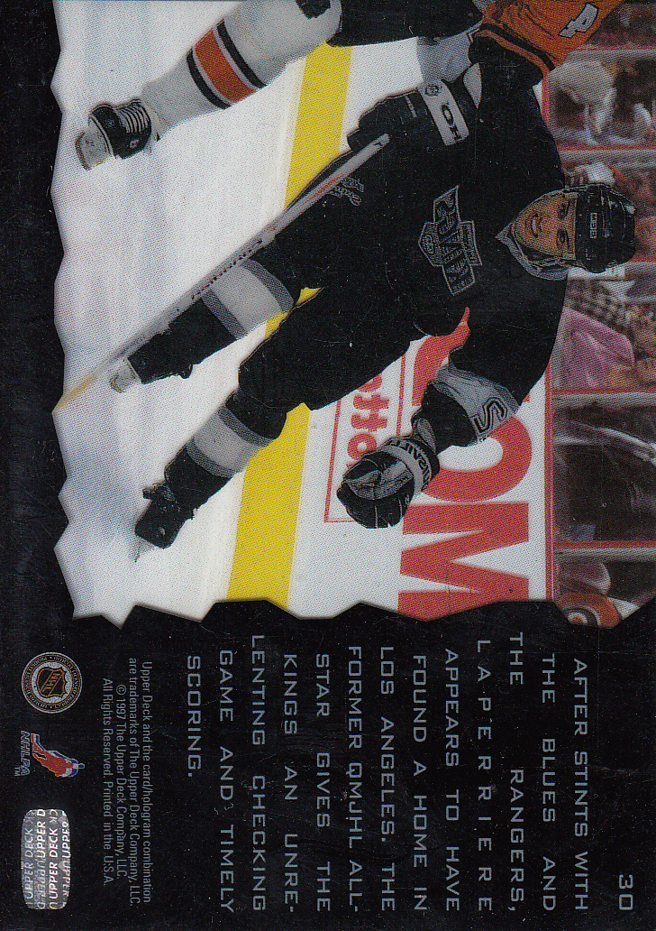 1996-97 Upper Deck Ice #30 Ian Laperriere back image