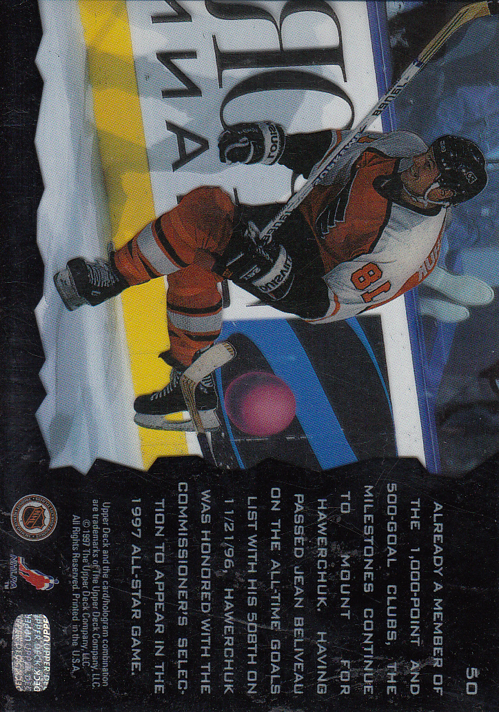 1996-97 Upper Deck Ice #50 Dale Hawerchuk back image