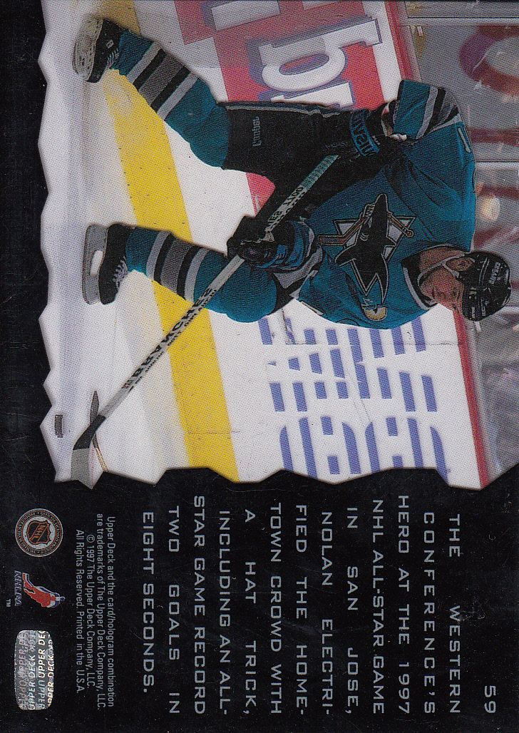 1996-97 Upper Deck Ice #59 Owen Nolan back image