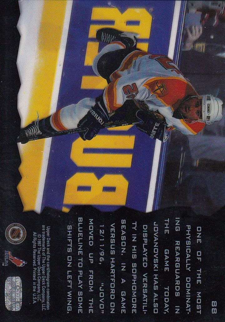 1996-97 Upper Deck Ice #88 Ed Jovanovski back image