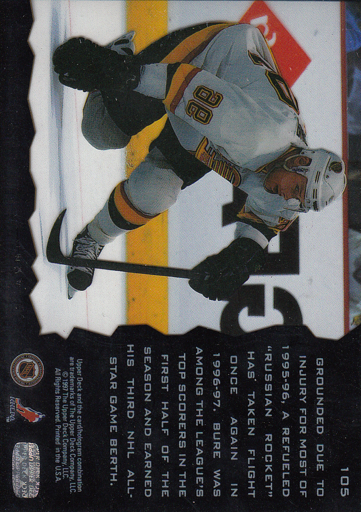 1996-97 Upper Deck Ice #105 Pavel Bure back image