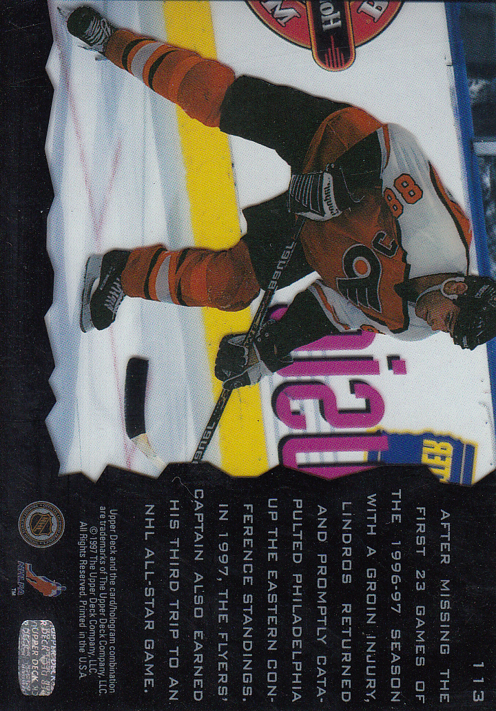 1996-97 Upper Deck Ice #114 Mario Lemieux back image