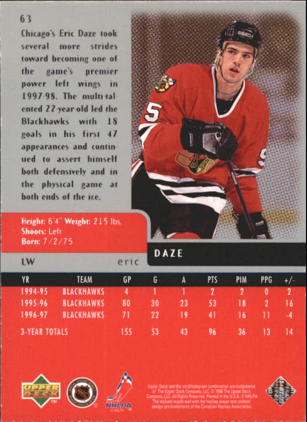 A6641- 1997-98 Black Diamond Quadruple Diamond Hk -You Pick- 15+ FREE US SHIP - Picture 13 of 21