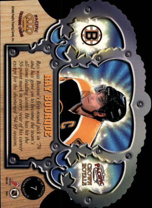 1997-98 Crown Royale #7 Ray Bourque back image