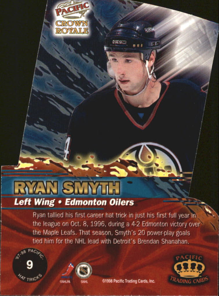 1997-98 Crown Royale Hat Tricks Die-Cuts #9 Ryan Smyth back image