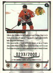 1997-98 Donruss Canadian Ice Stanley Cup Scrapbook #4 Chris Chelios Q back image