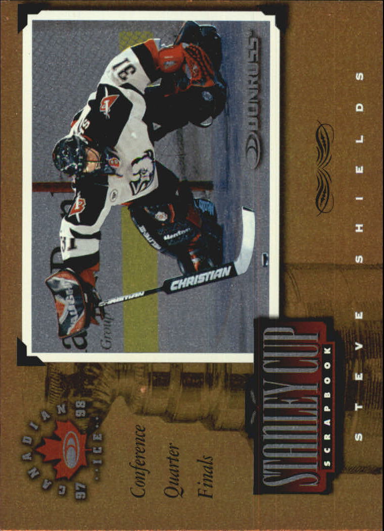 1997-98 Donruss Canadian Ice Stanley Cup Scrapbook #12 Steve Shields Q