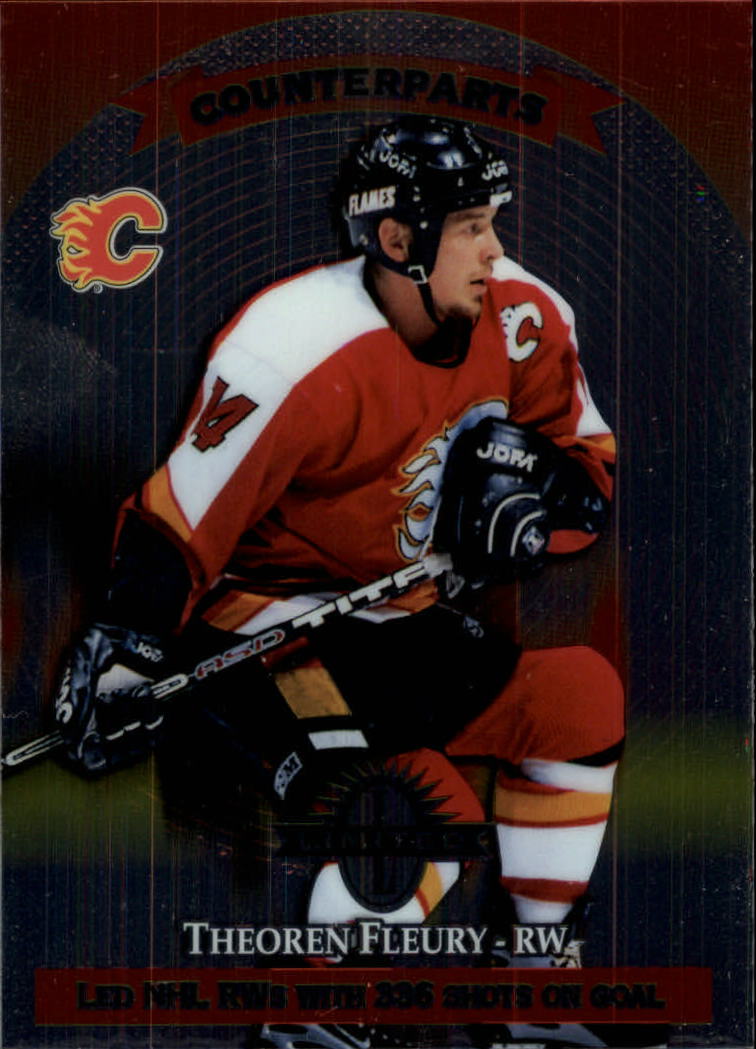 1997-98 Donruss Limited #24 Theo Fleury/Geoff Courtnall C