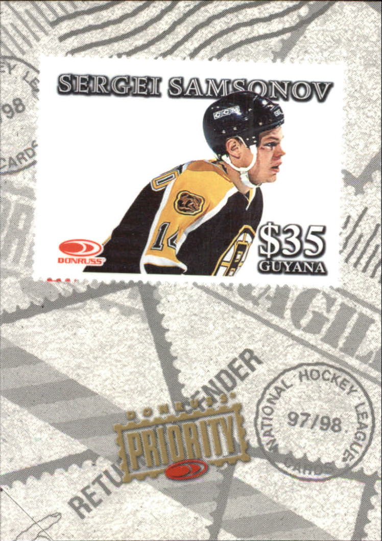 1997-98 Donruss Priority Stamps #17 Sergei Samsonov