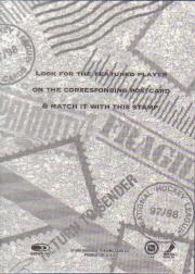 1997-98 Donruss Priority Stamps Silver #16 Joe Thornton back image
