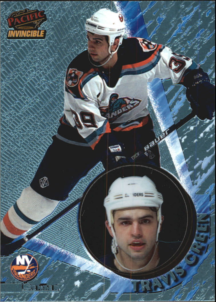 1997-98 Pacific Invincible Ice Blue #81 Travis Green - Nm-mt