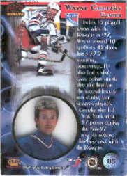 1997-98 Pacific Invincible Ice Blue #86 Wayne Gretzky back image
