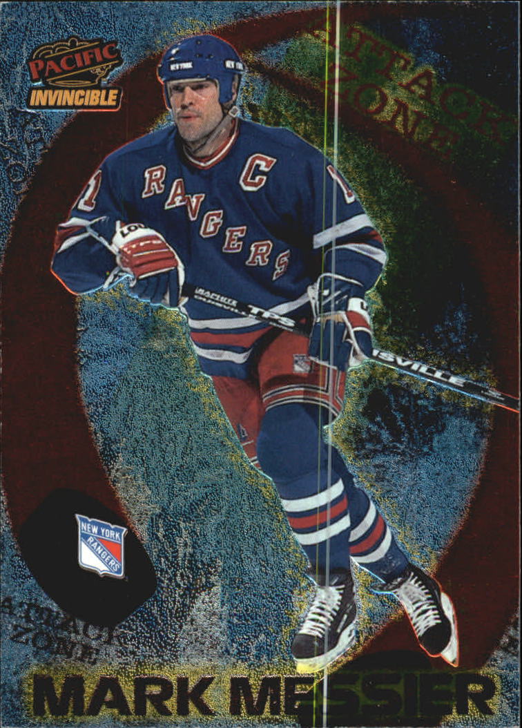 1997-98 Pacific Invincible Attack Zone #16 Mark Messier - NM-MT - The ...