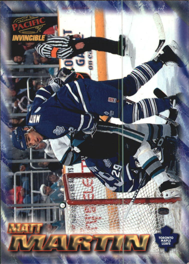 1997-98 Pacific Invincible NHL Regime #194 Matt Martin