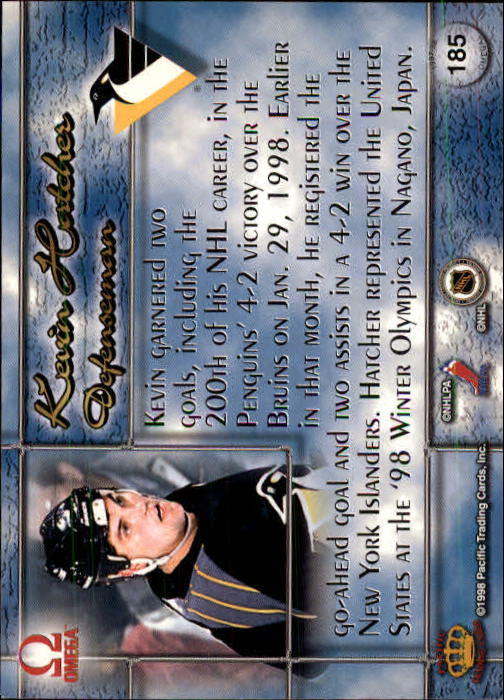 1997-98 Pacific Omega #185 Kevin Hatcher back image