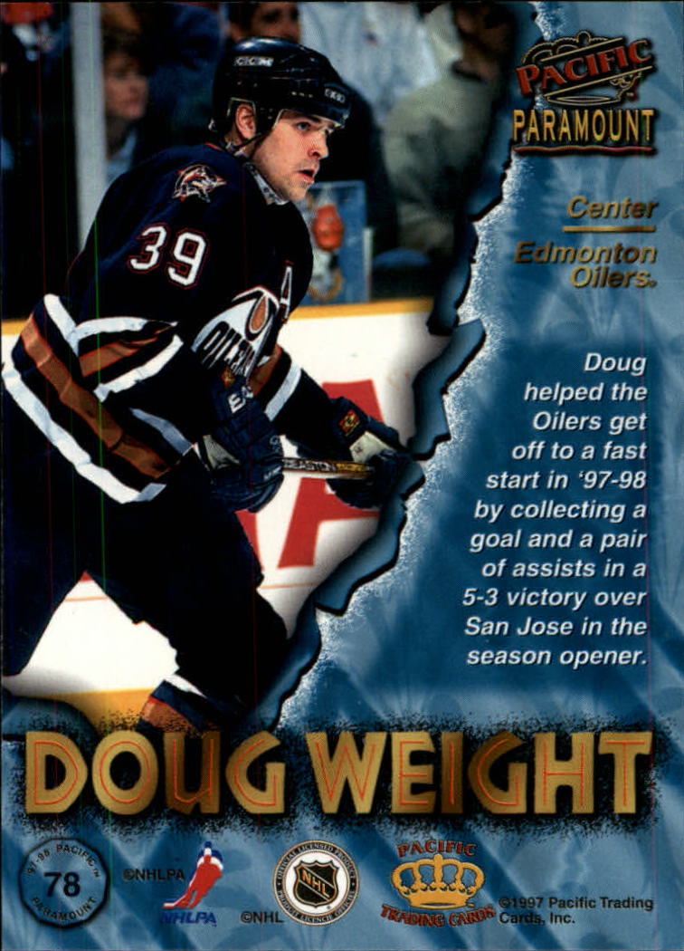 1997-98 Paramount #78 Doug Weight back image