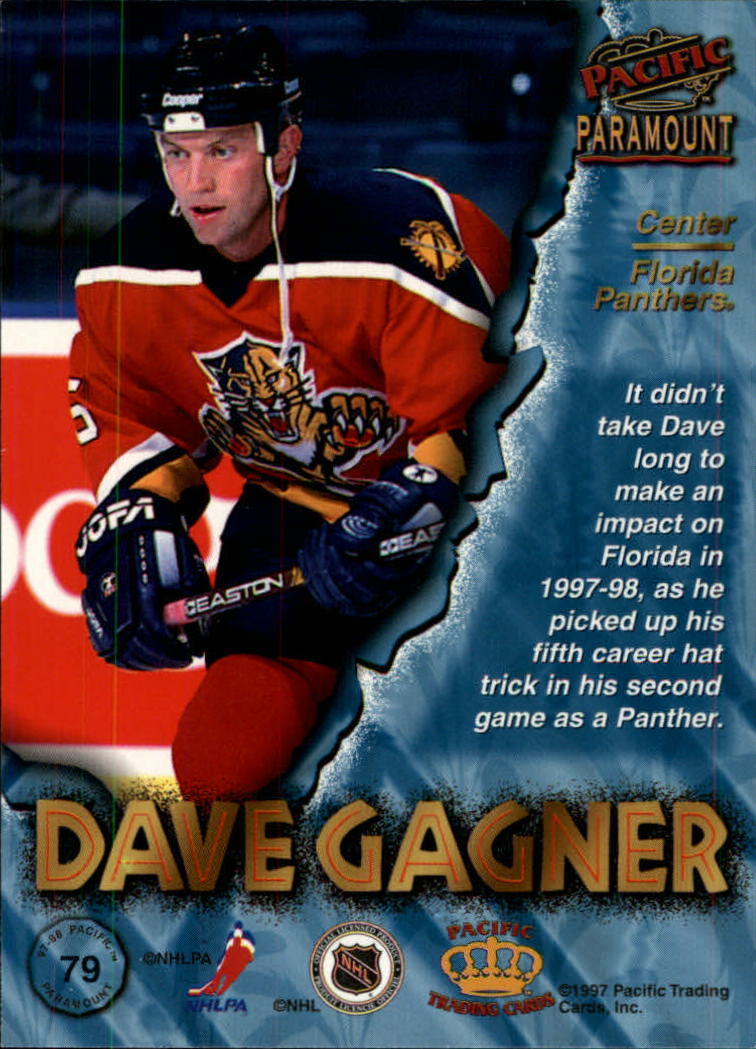 1997-98 Paramount #79 Dave Gagner back image