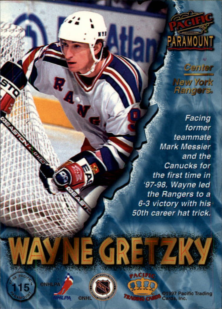 1997-98 Paramount #115 Wayne Gretzky back image