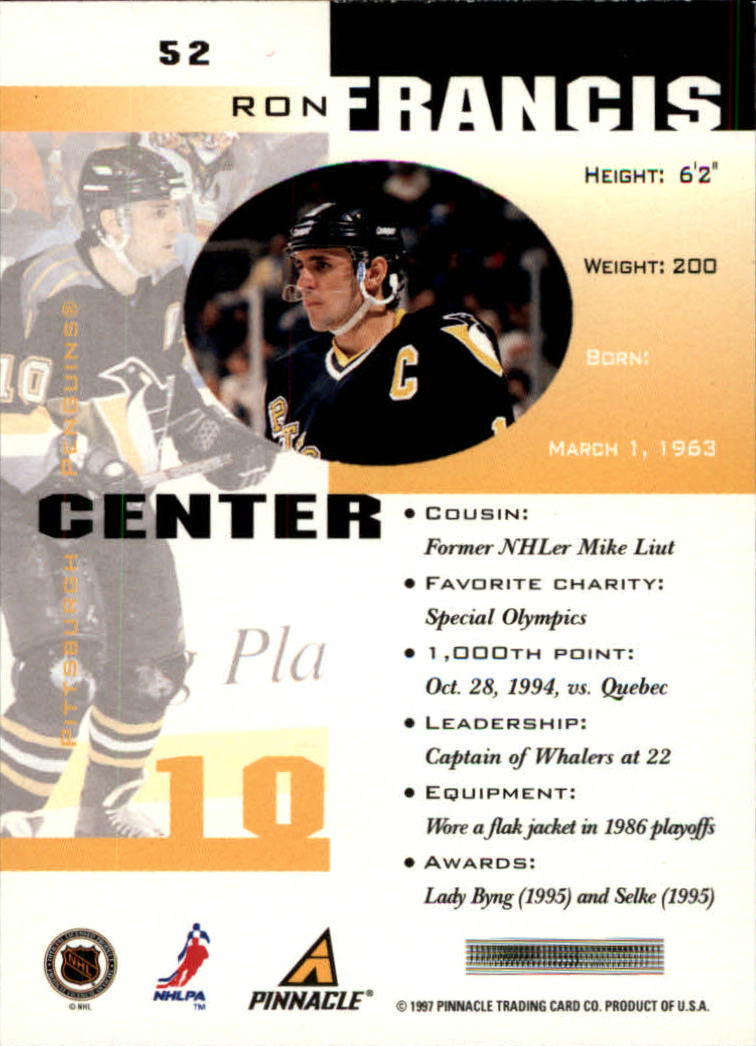 B1892- 1997-98 Pinnacle Inside Hk #s 1-190 +Rookies -You Pick- 15+ FREE US SHIP - Bild 77 von 341