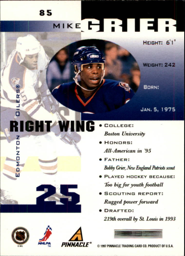 B1892- 1997-98 Pinnacle Inside Hk #s 1-190 +Rookies -You Pick- 15+ FREE US SHIP - Bild 133 von 341