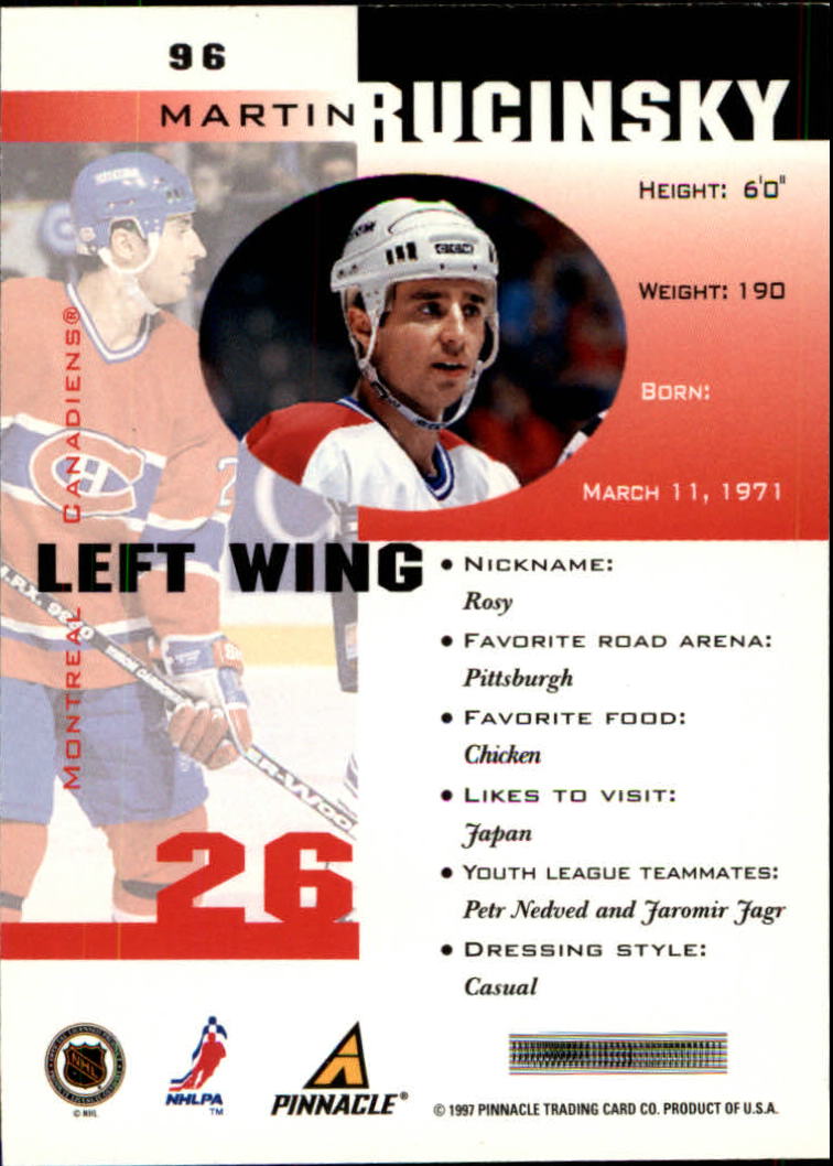 B1892- 1997-98 Pinnacle Inside Hk #s 1-190 +Rookies -You Pick- 15+ FREE US SHIP - Bild 153 von 341
