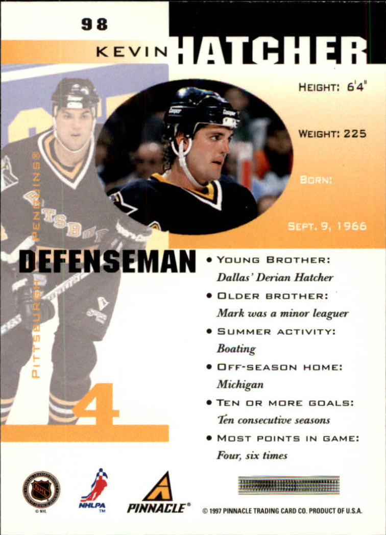 B1892- 1997-98 Pinnacle Inside Hk #s 1-190 +Rookies -You Pick- 15+ FREE US SHIP - Bild 157 von 341