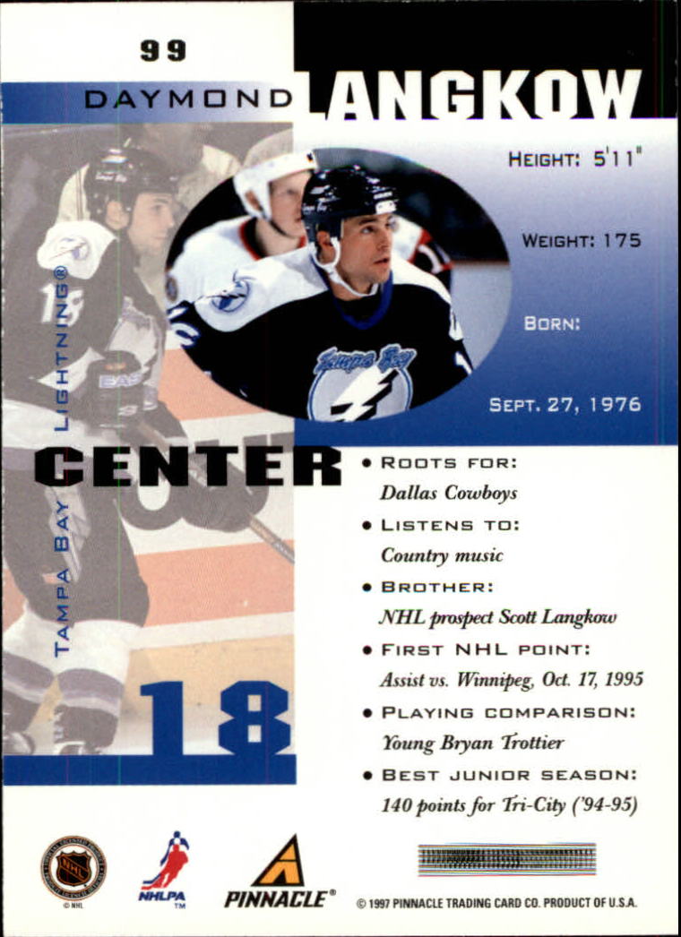B1892- 1997-98 Pinnacle Inside Hk #s 1-190 +Rookies -You Pick- 15+ FREE US SHIP - Bild 159 von 341