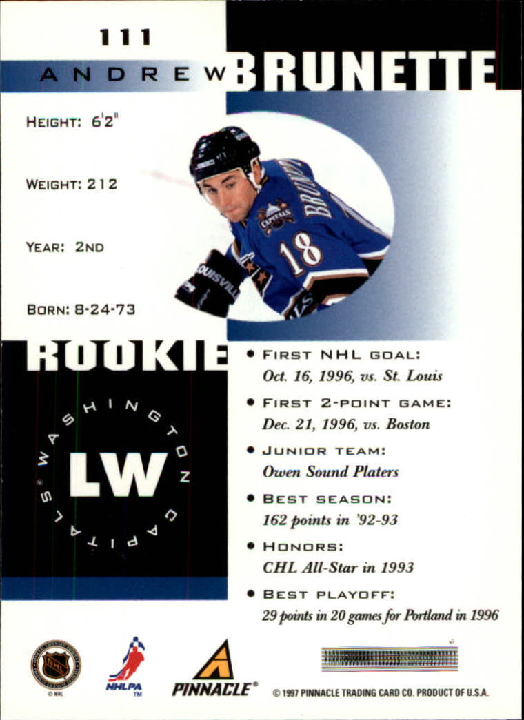 B1892- 1997-98 Pinnacle Inside Hk #s 1-190 +Rookies -You Pick- 15+ FREE US SHIP - Bild 183 von 341