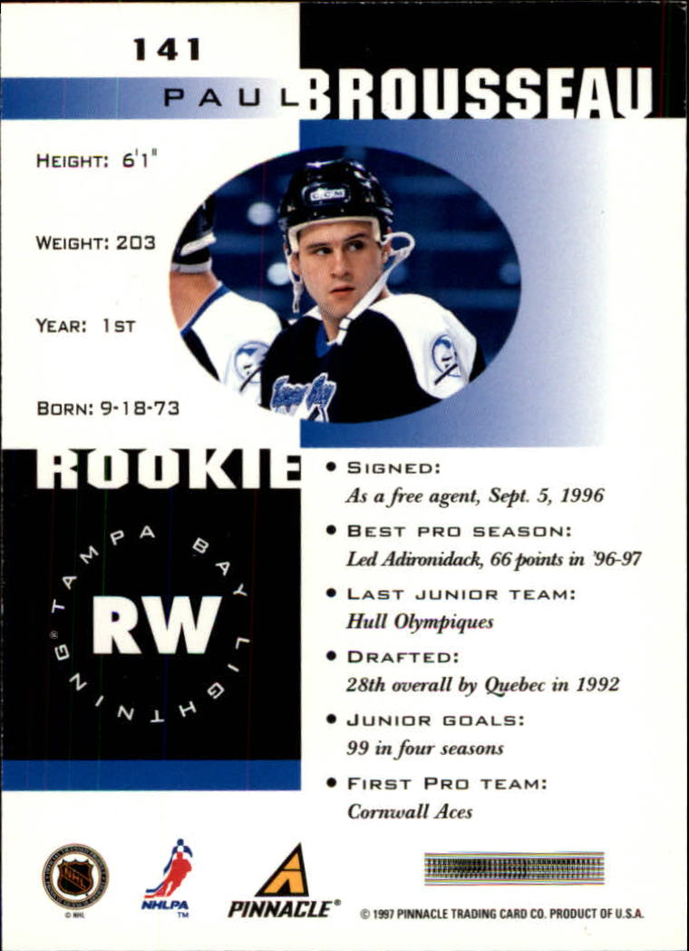 B1892- 1997-98 Pinnacle Inside Hk #s 1-190 +Rookies -You Pick- 15+ FREE US SHIP - Bild 243 von 341