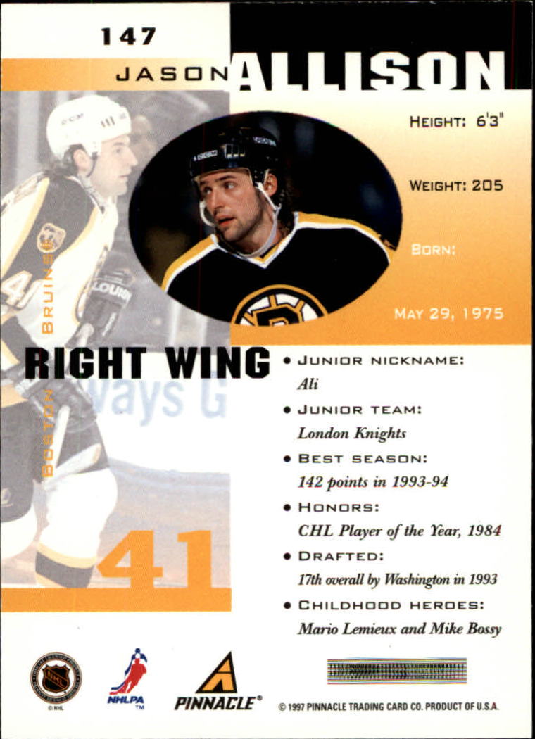 B1892- 1997-98 Pinnacle Inside Hk #s 1-190 +Rookies -You Pick- 15+ FREE US SHIP - Bild 255 von 341