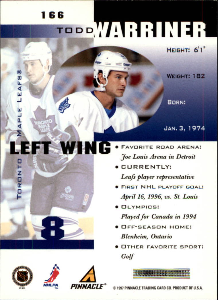 B1892- 1997-98 Pinnacle Inside Hk #s 1-190 +Rookies -You Pick- 15+ FREE US SHIP - Bild 293 von 341