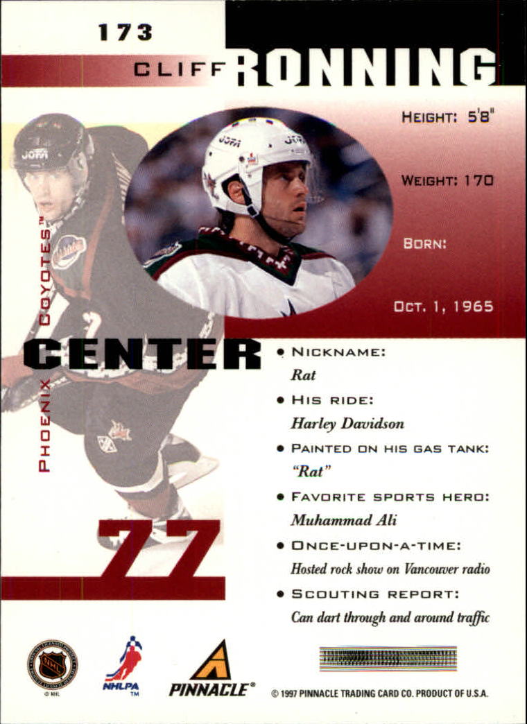 B1892- 1997-98 Pinnacle Inside Hk #s 1-190 +Rookies -You Pick- 15+ FREE US SHIP - Bild 307 von 341