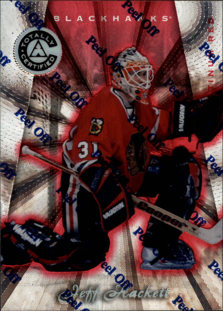 1997-98 Pinnacle Totally Certified Platinum Red #30 Jeff Hackett