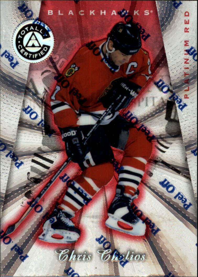 1997-98 Pinnacle Totally Certified Platinum Red #74 Chris Chelios