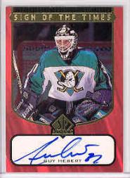 1997-98 SP AUTHENTIC SIGN OF THE TIMES HOCKEY AUTO ASSORTED SINGLES U-PICK - Picture 10 of 28