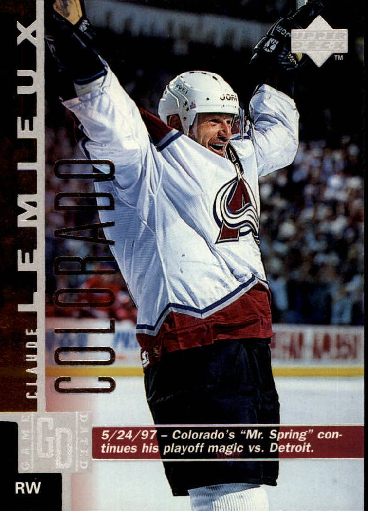 199798 Upper Deck Colorado Avalanche Hockey Card 47 Claude Lemieux eBay