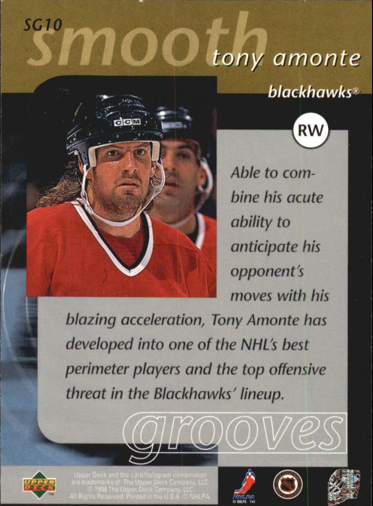 1997-98 Upper Deck Smooth Grooves #SG10 Tony Amonte back image