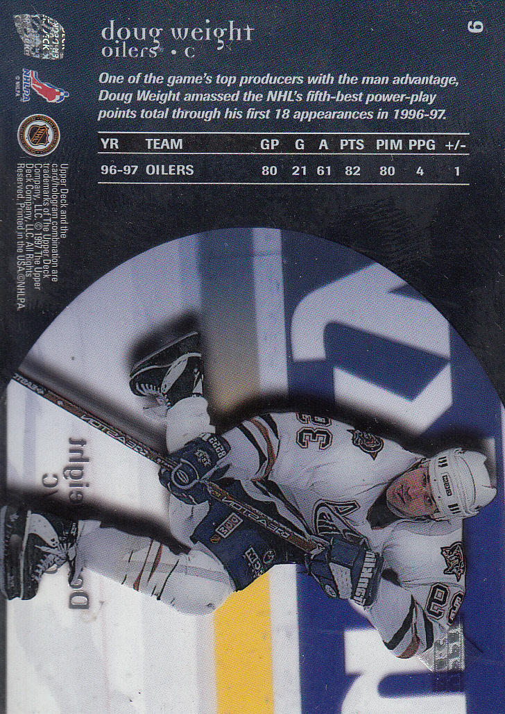 1997-98 Upper Deck Ice Parallel #9 Doug Weight back image