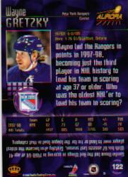 1998-99 Aurora #122 Wayne Gretzky back image