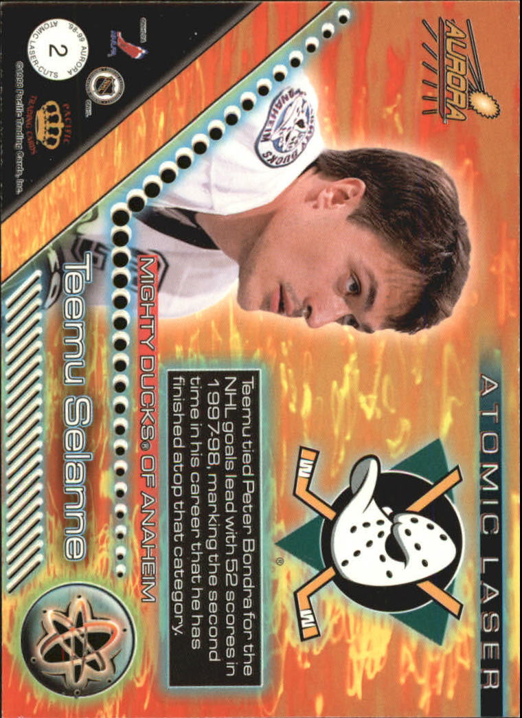 1998-99 Aurora Hockey Atomic Laser Cuts Insert Singles - You Choose - Bild 5 von 36