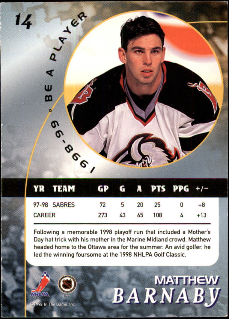 1998-99 In the Game Be A Player - #197 Nicklas Lidstrom