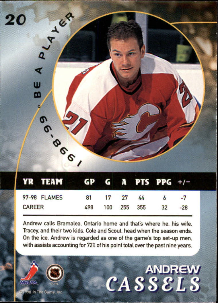 1998-99 Be A Player #20 Andrew Cassels back image