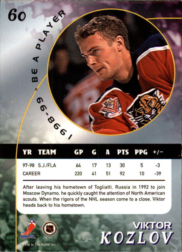 1998-99 In the Game Be A Player - #197 Nicklas Lidstrom