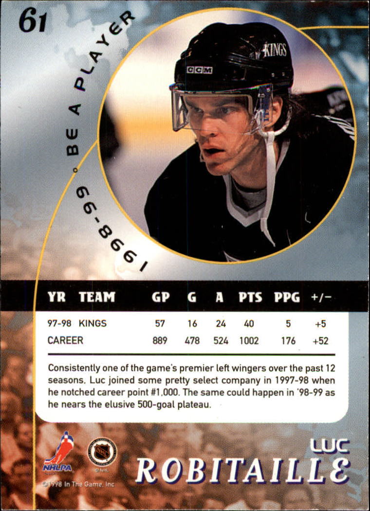 1998-99 In the Game Be A Player - #197 Nicklas Lidstrom