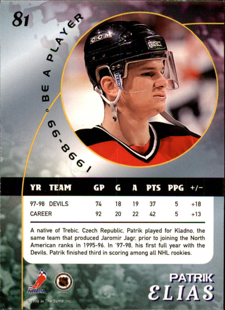 1998-99 In the Game Be A Player - #197 Nicklas Lidstrom