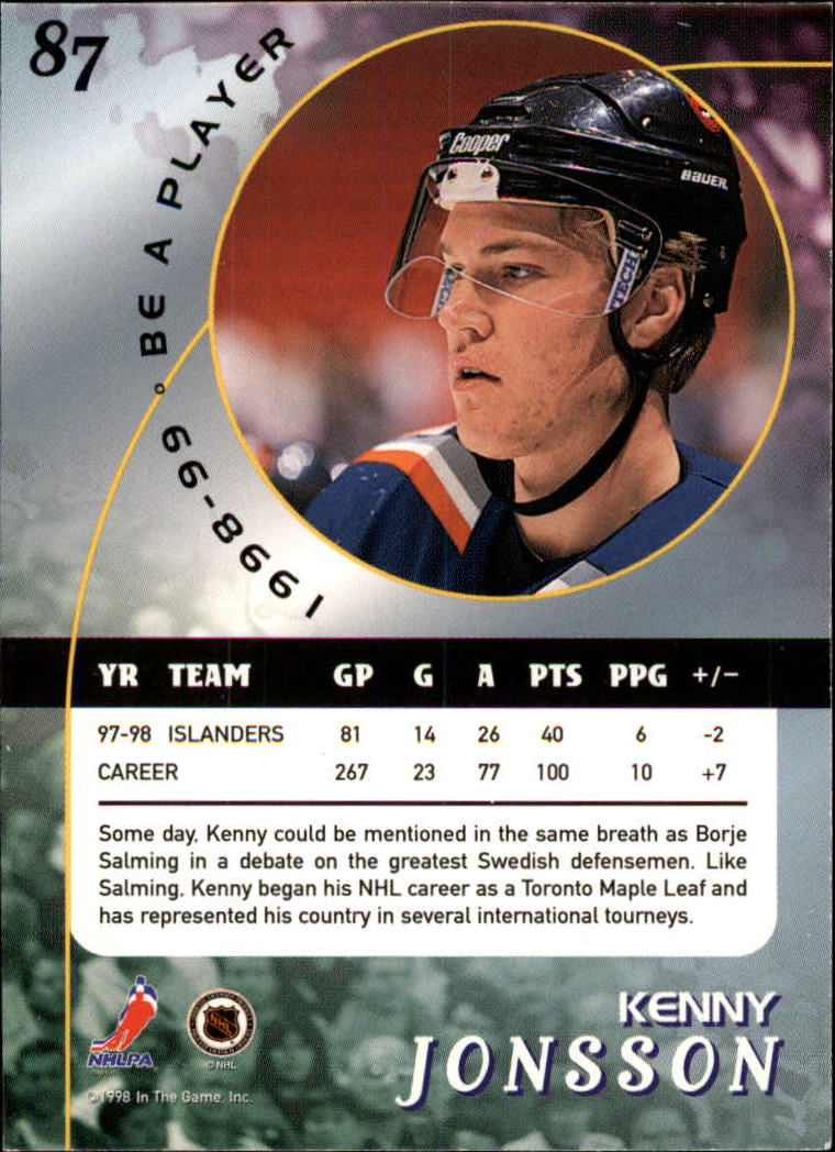 1998-99 In the Game Be A Player - #197 Nicklas Lidstrom